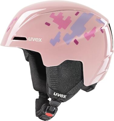 Дитячий лижний шолом uvex Viti, рожевий Puzzle, розмір 46-50 см, унісекс