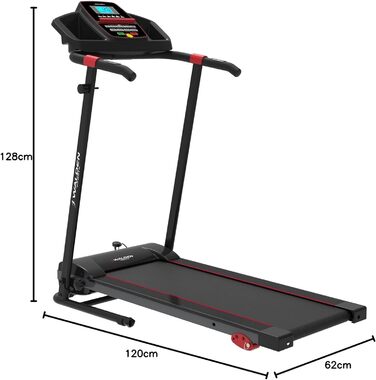 Електрична бігова доріжка Walden F2800 складана — Walking Pad для дому та офісу, мотор 2.5 к.с., швидкість 1-10 км/год, 12 програм, LCD-дисплей, для фітнесу та схуднення