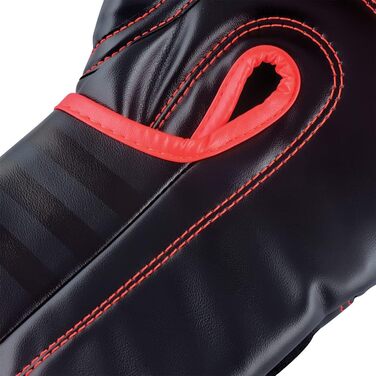 Боксерські рукавички adidas Hybrid 80 16oz чорні/червоні для боксу, кікбоксингу, ММА, тренувань і фітнесу, унісекс