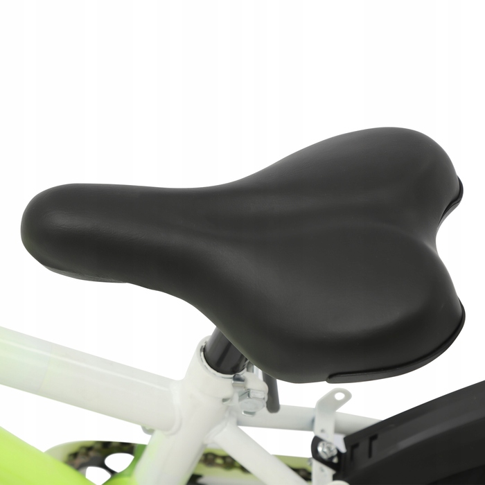 Дитячий велосипед 16-дюймовий, жовтий, з додатковими колесами та LED-підсвіткою