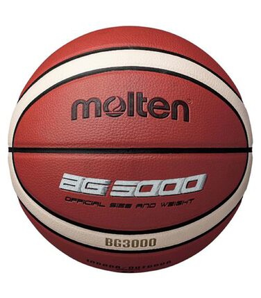 Баскетбольний м'яч Molten BG3000, FIBA, штучна шкіра, для гри в приміщенні та на вулиці, помаранчевий/слонова кістка, графіті