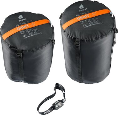 Спальний мішок Deuter Orbit -5° SL для жінок, з блискавкою з правого боку, матеріал: синтетика, колір: каштаново-м'ятний