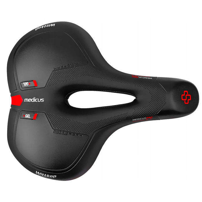 Гелеве велосипедне сідло Wittkop Medicus Pro 6.3 для MTB, трекінгових та міських велосипедів
