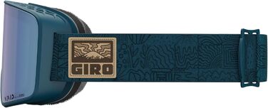 Унісекс лижна маска Giro Method, універсальний розмір, синя Harbor Blue, Adventure Grid