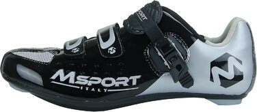 Велосипедні шкарпетки Msport для шосе, дихаючі велотуфлі для чоловіків/жінок, 40 EU, чорний колір