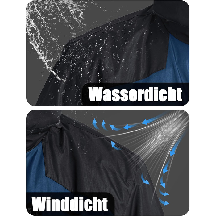 Чоловіча зимова куртка MAGCOMSEN з флісовою підкладкою, водонепроникна та вітронепроникна, тепла Softshell куртка для активного відпочинку з капюшоном (XXL, Коричневий)