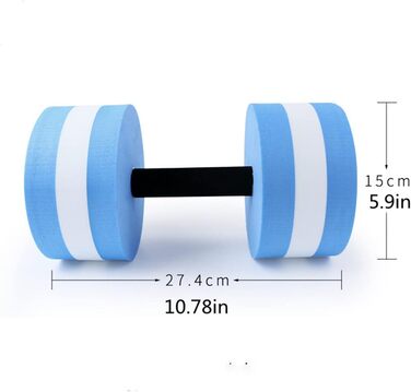 Плаваючі гантелі для аквааеробіки MMCCHB, 2 шт. – блакитні