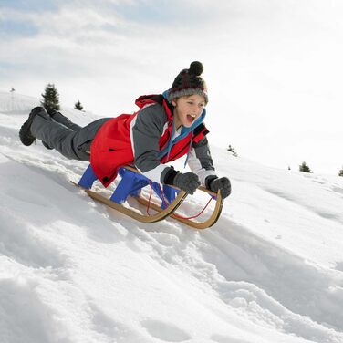 Дитячий санки на дереві Davoser Rodel 110 см, складані, з бука (модель 24/25)