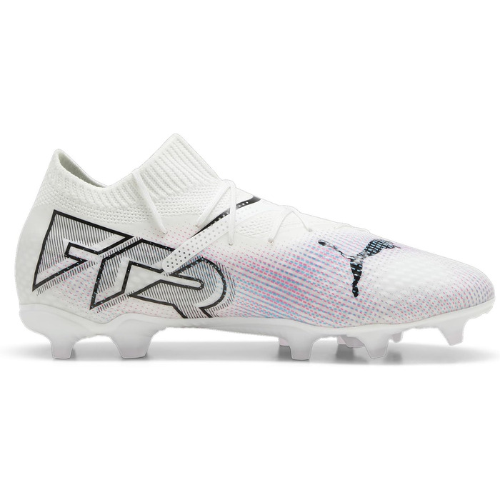 Дитячі футбольні бутси PUMA Future 7 Pro Fg/Ag Jr - біло-чорно-рожеві, 28 EU