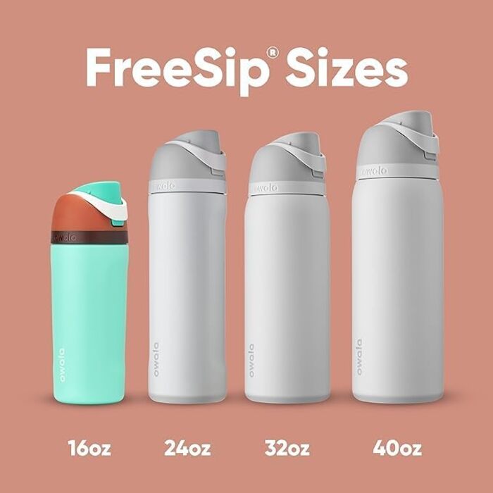 Термос-пляшка FreeSip з нержавіючої сталі 1,2 л із трубочкою, BPA-free, для спорту та подорожей, Iced Breeze