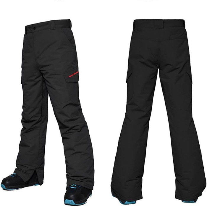 Чоловічий зимовий костюм для сноубордингу та катання на лижах, водонепроникний та вітронепроникний, теплий, для туризму та альпінізму, розмір M, колір чорний