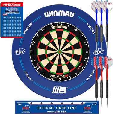 Дротиковий щит WINMAU Blade 6 професійний, сизаль, офіційна турнірна дошка PDC