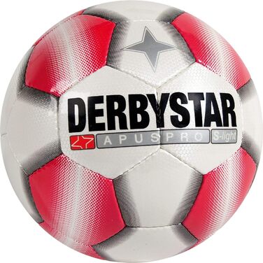 Дитячий футбольний м'яч Derbystar Apus Pro S-Light, тренувальний, розмір 3, біло-червоний