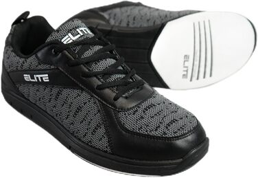 Чоловічі боулінгові черевики ELITE Pinnacle – легкі, універсальні, комфортні, преміум-якість, сірі, камуфляжні, 48 EU, 47.5 EU, широкі, чорні, сірі