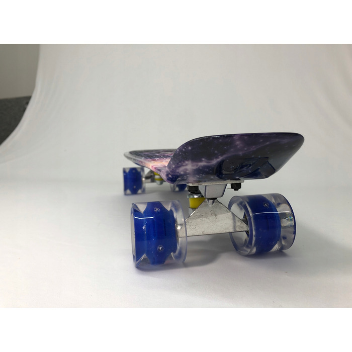 Пенні-борд MalPlay Fiszka, рожевий, 56 см, світлодіодні колеса LED, підшипники ABEC-7