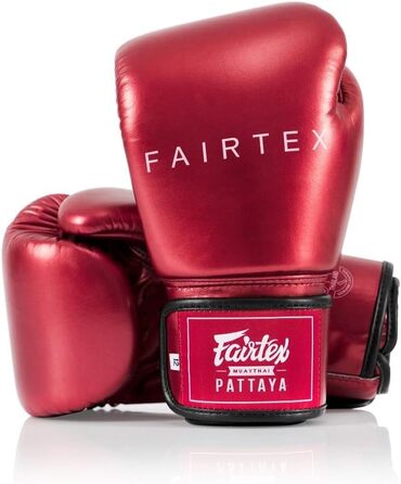 Боксерські рукавички Fairtex Metallic 14 oz Rot Metallic
