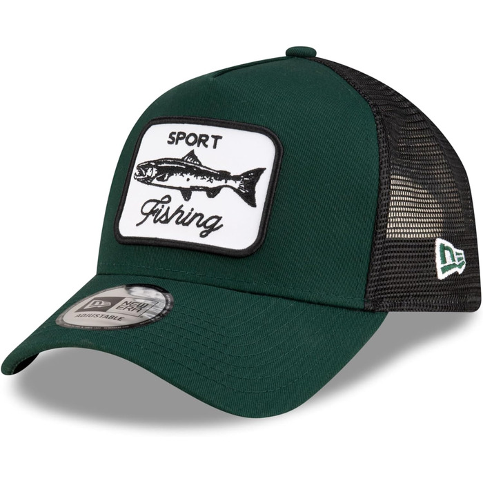 Кепка бейсболка New Era Outdoor Patch Olive з регулюванням, універсальний розмір (риболовна)