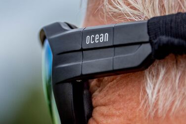 Окуляри для плавання OCEAN Chameleon (чорно-сині) – поляризовані, для водних видів спорту, кайтсерфінгу