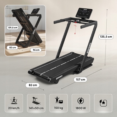Електрична бігова доріжка Zipro Iluzion V2 до 150 кг