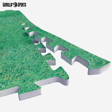 GORILLA SPORTS захисні EVA килимки 60x60x1,2 см, набір 6 шт, антиковзкі, для фітнесу, підлоги, тренажерного залу, басейну