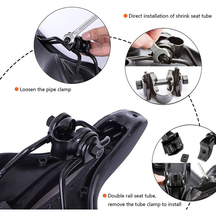 Гелевий велосипедний сідло з ергономічною порожнистою формою, амортизований туристичний сідло, комфортний, дихаючий, для BMX/шосе/горного велосипеда, чорний