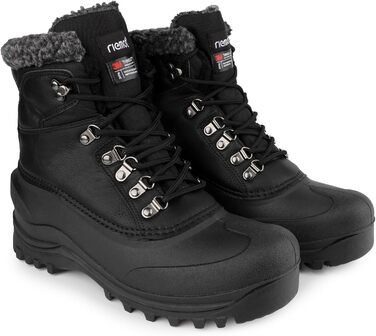 Водонепроникні зимові черевики Riemot для жінок та чоловіків. Теплі, з підкладкою, антиковзні, легкі. Ідеальні для походів, трекінгу, роботи, катання на лижах та активного відпочинку взимку. Розміри EU 36-47. Чорний колір. Нові.
