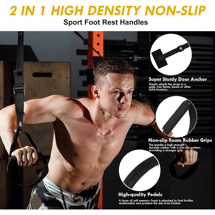 Шлінготренер Flintronic: Комплект для тренувань всього тіла вдома (Чорний)