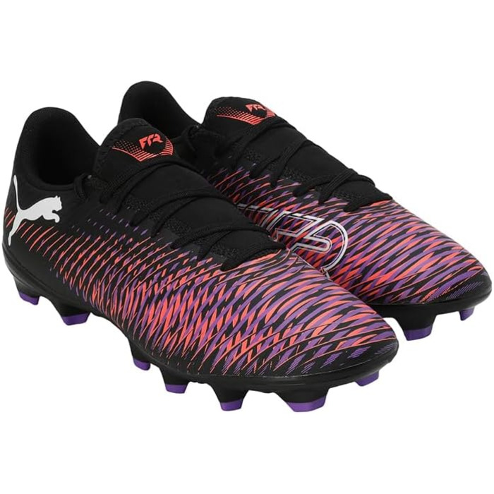 Жіночі футбольні бутси PUMA Future 8 Play FG/AG, 38 EU, Puma Black/Puma White/Glowing Red