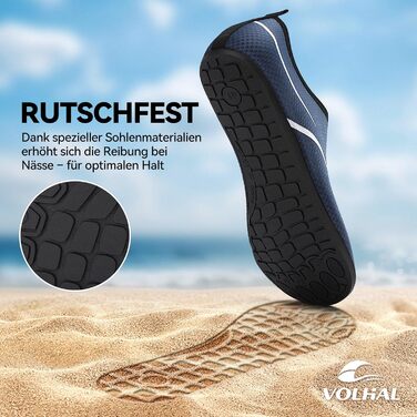 Чоловічі та жіночі водяні черевики для плавання та серфінгу. Дихаючі, швидковисихаючі, унісекс (35 EU, синій)