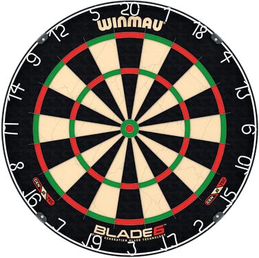 Професійна класична дротяна мішень WINMAU Blade 6 із сизалю для дартсу