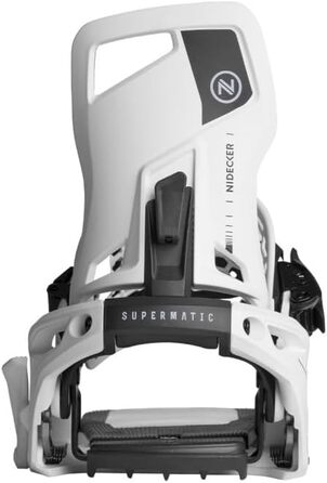 Сноубордичні кріплення Nidecker Supermatic для дорослих унісекс, білі, розмір M (4.5-8.5)