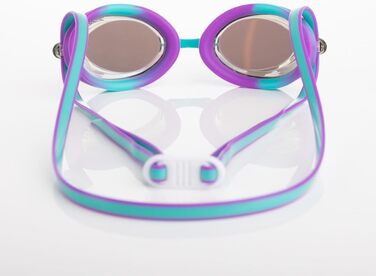Окуляри для плавання Zoggs Racer Titanium унісекс, для дорослих, дзеркальні, фіолетово-бірюзові