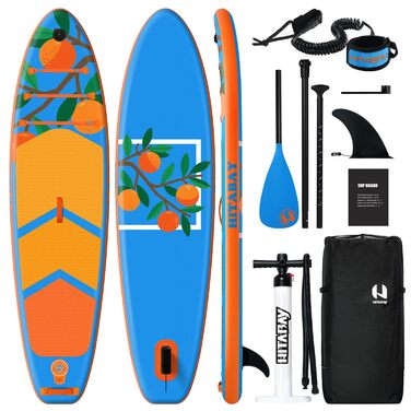 SUP Board набір, дошка для Stand Up Paddling надувна 320-335 см, до 150 кг, помаранчева - для початківців з повним комплектом аксесуарів