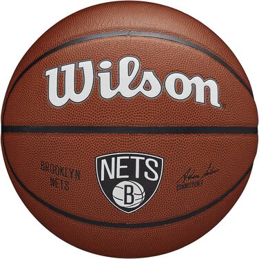 Баскетбольний м'яч Wilson NBA Team Brooklyn Nets, розмір 7, композитний, унісекс