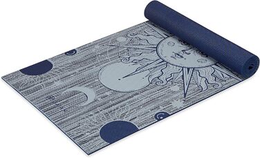 Йога мат Gaiam Premium 6 мм – двосторонній, товстий, нековзний килимок для йоги, пілатесу та вправ на підлозі (172,7 x 61 x 6 мм)