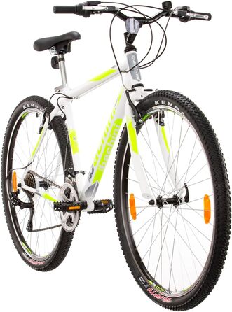 Гірський велосипед Probike PRO 29 дюймів, 21 швидкість, для чоловіків та жінок, зріст 175-190 см, білий/зелений, Multibrand Distribution