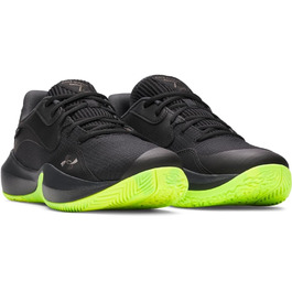 Кросівки баскетбольні чоловічі Under Armour Ua Lockdown 7 Low (43/45 EU, Чорний/Чорний/Металевий Чорний)