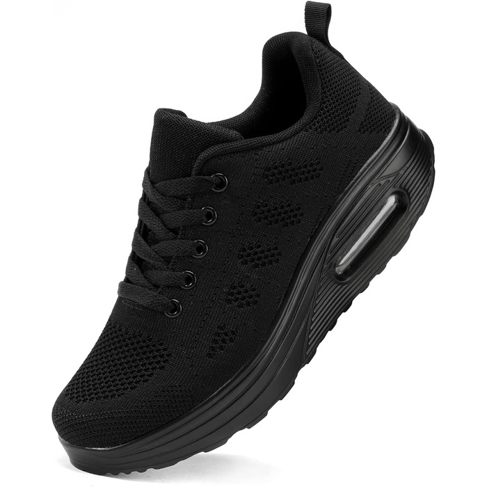 Жіночі бігові кросівки AHICO - легкі, дихаючі, для бігу та активного відпочинку, сітка, чорний колір, 38 EU
