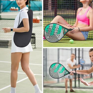 Ракетка для падел SportsBlue Carbon Pro Series з чохлом – професійна ракетка для тенісу та падел