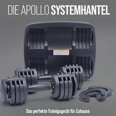 Регульовані гантелі Apollo, набір для занять спортом вдома, змінна вага для жінок і чоловіків, гантелі зі швидким замком