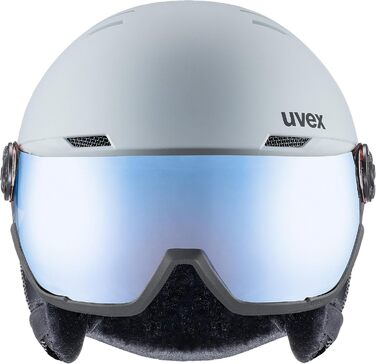 Лижний шолом Uvex Wanted Visor з візором, матовий, синій