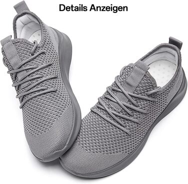 Чоловічі кросівки для спорту, тенісу, ходьби та бігу. Легкі, дихаючі, білі (43 EU, світло-сірий)