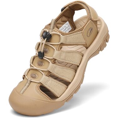 Чоловічі сандалі FLARUT для активного відпочинку та туризму, закритий носок, хакі, 46 EU