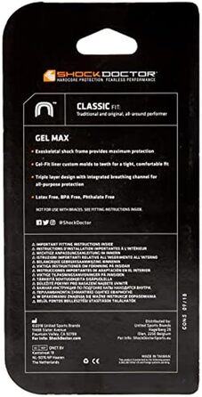 Дитячий капа Shock Doctor Gel Max прозора до 10 років