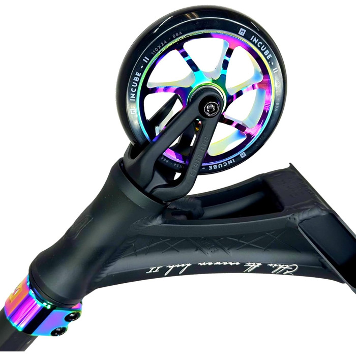 Трюковий самокат Ethic DTC Erawan V2 Neochrome 85 см, легкий дитячий ролер для парку та стріту, гібридний, freestyle, трюковий скутер