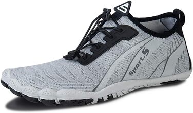 Взуття IceUnicorn без пальців для чоловіків та жінок, аквашузи, фітнес-взуття, пляжні та плавальні черевики, сірі, 39 EU