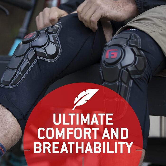G-Form Pro-X3 наколінники для гірського велосипеда, захист для дорослих, унісекс, чорні/білі, розмір S