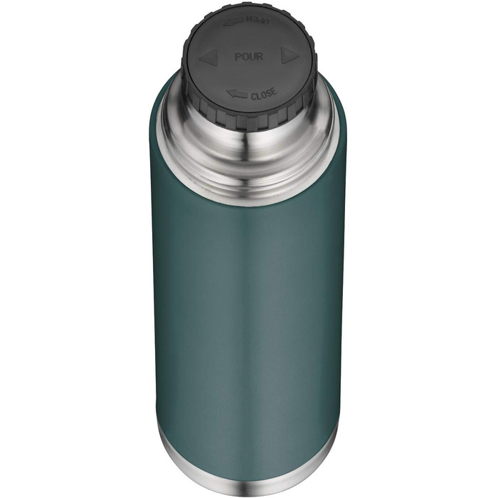 Термос alfi isoTherm Eco 750 мл, нержавіюча сталь, бірюзовий, з кришкою-чашкою, герметичний, тримає тепло 12 годин, холод 24 години, BPA-free