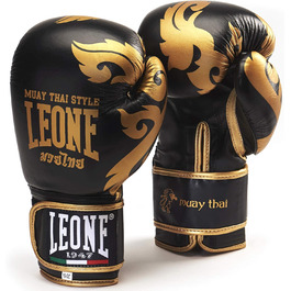 Боксерські рукавички LEONE 1947 Muay Thai 12 унцій, чорні