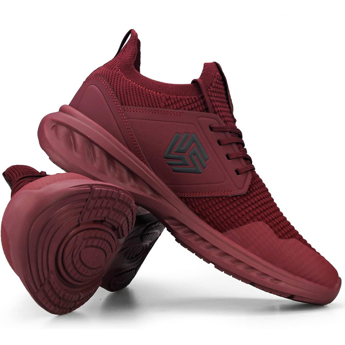 Кросівки Giniros для чоловіків: бігові, спортивні, тенісні, для прогулянок та фітнесу. Червоні, легкі, дихаючі (40 EU)